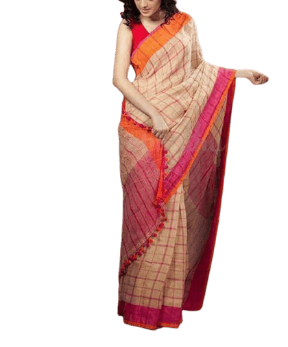 Linen saree