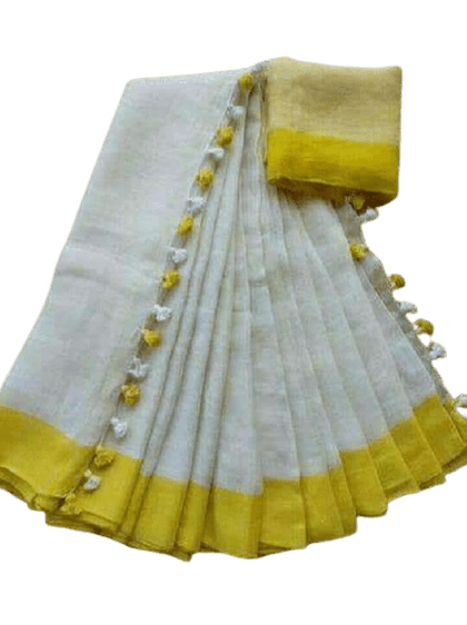 Linen saree