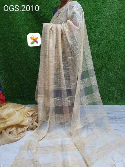 Orgenza jute ghicha saree