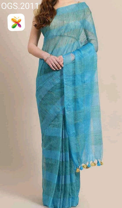 Orgebza jute ghicha saree