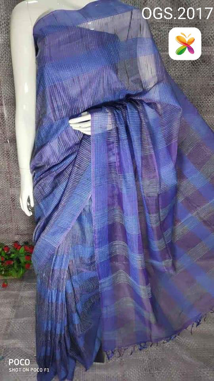 Orgenza jute ghicha saree