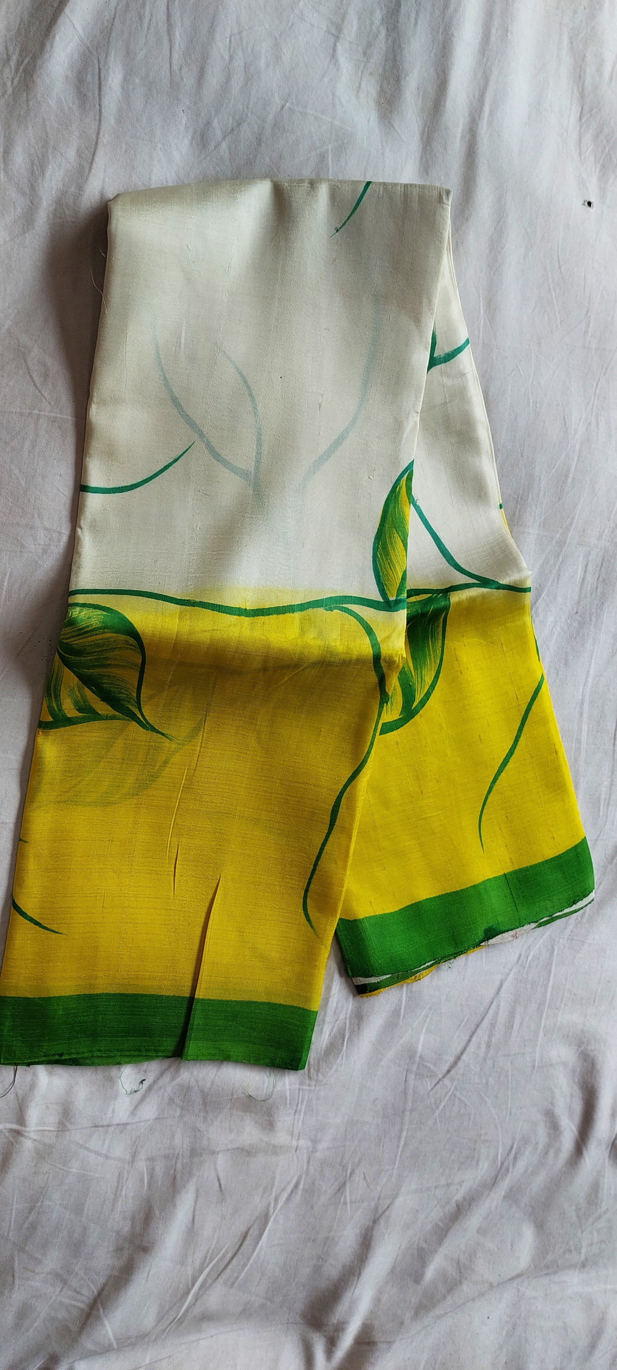 Pure Tussar Silk print saree