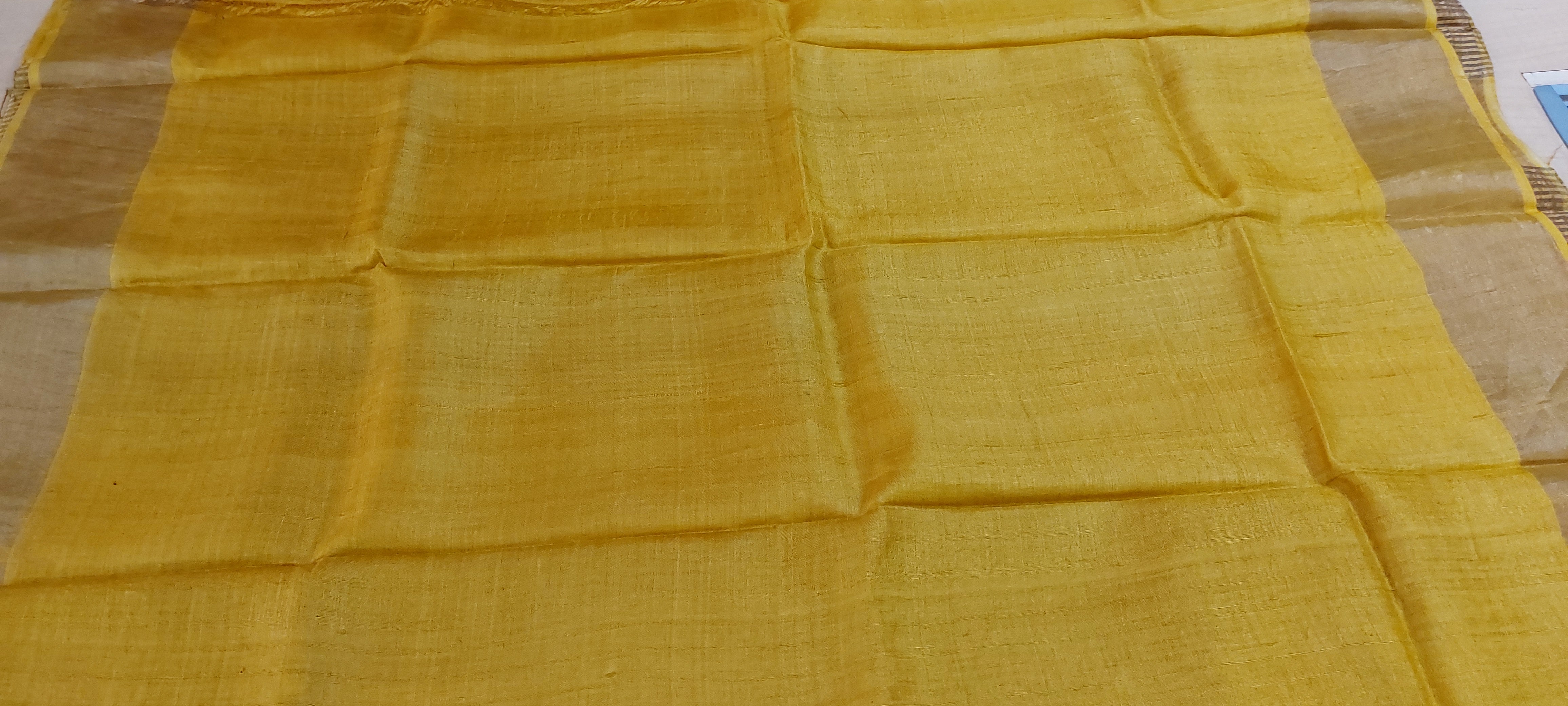 Pure Tussar Silk print saree