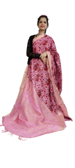 Pure Linen Print Saree SILK ZONE