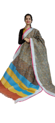 Pure Linen Print Saree SILK ZONE