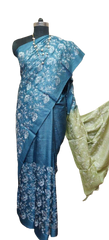 Pure Tussar Silk print saree
