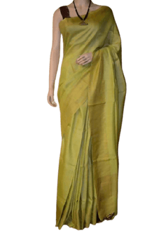 Tussar munga silk saree
