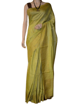 Tussar munga silk saree