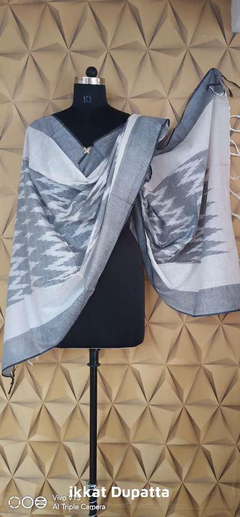 cotton ikkat dupatta silkzon.in