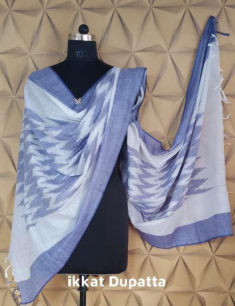 cotton ikkat dupatta silkzon.in
