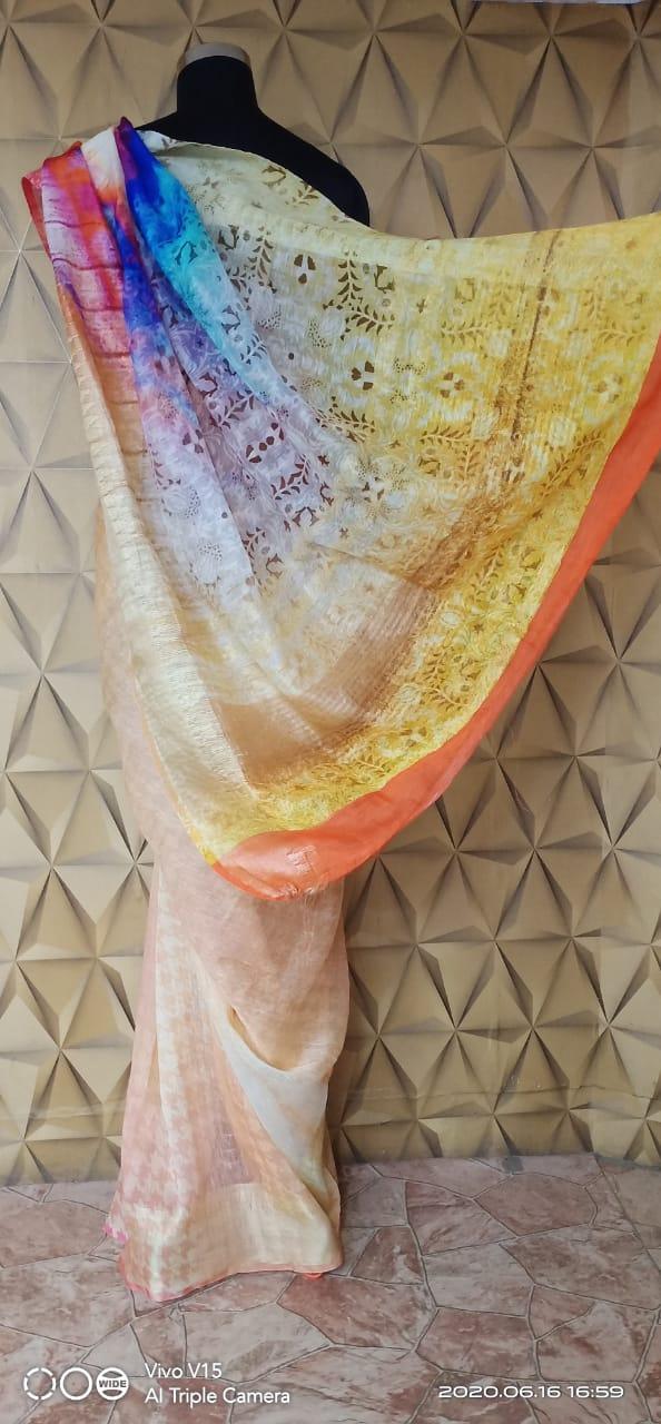 Tishu linen digital print silkzon.in