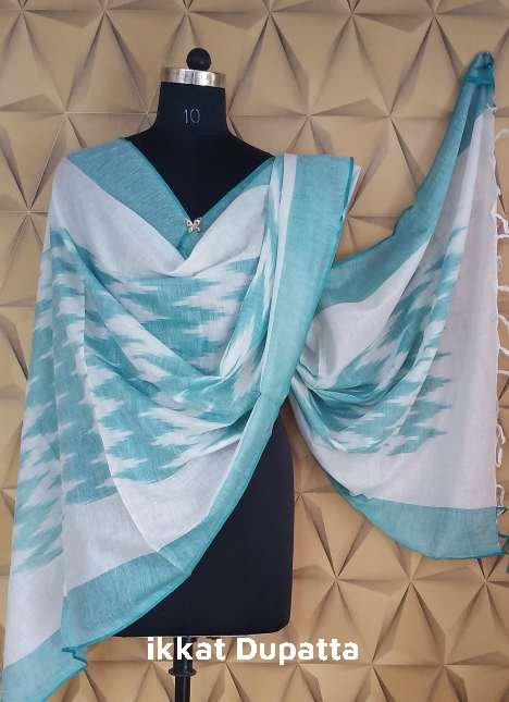 cotton ikkat dupatta silkzon.in