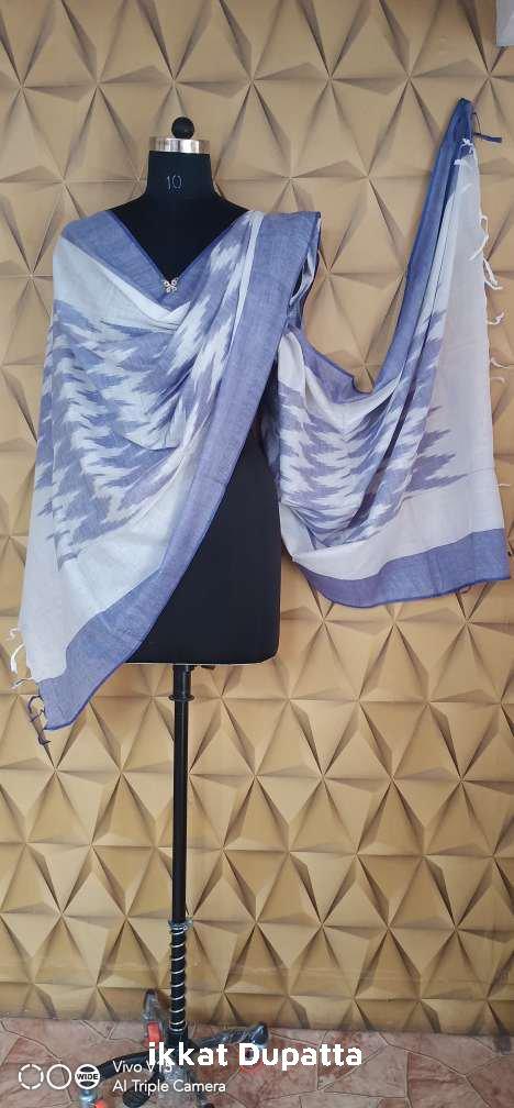 cotton ikkat dupatta silkzon.in