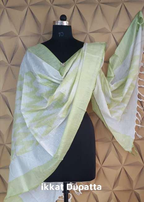 cotton ikkat dupatta silkzon.in