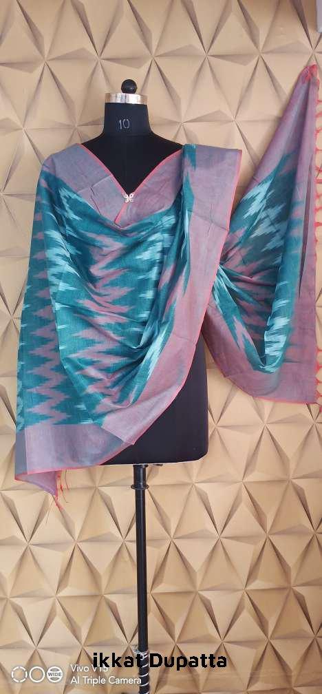 cotton ikkat dupatta silkzon.in