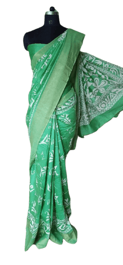 Silk print saree