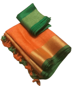 Linen Plain Saree