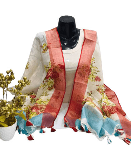 Linen digitalprintdupatta
