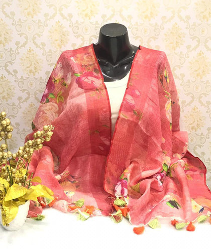 Linen digital printdupatta