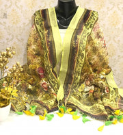 Linen digital print dupatta