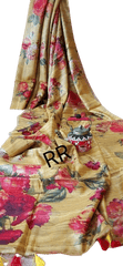 Handloom tussur silk digital print saree SILK ZONE