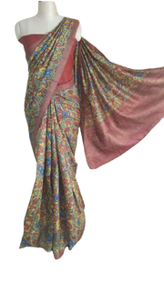 Pure Tussar Silk print saree