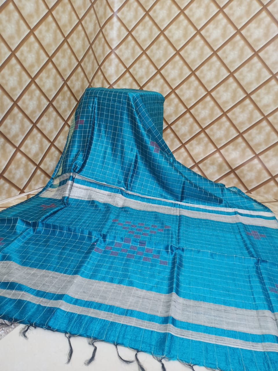 Tussar dupion silk saree SILK ZONE