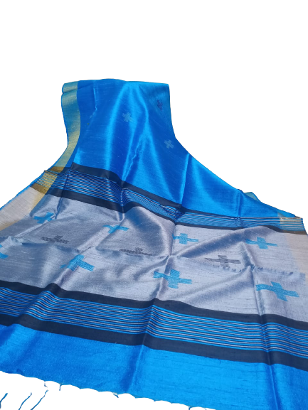 Tussar dupion silk Saree SILK ZONE
