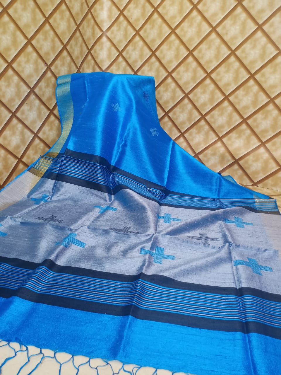 Tussar dupion silk Saree SILK ZONE