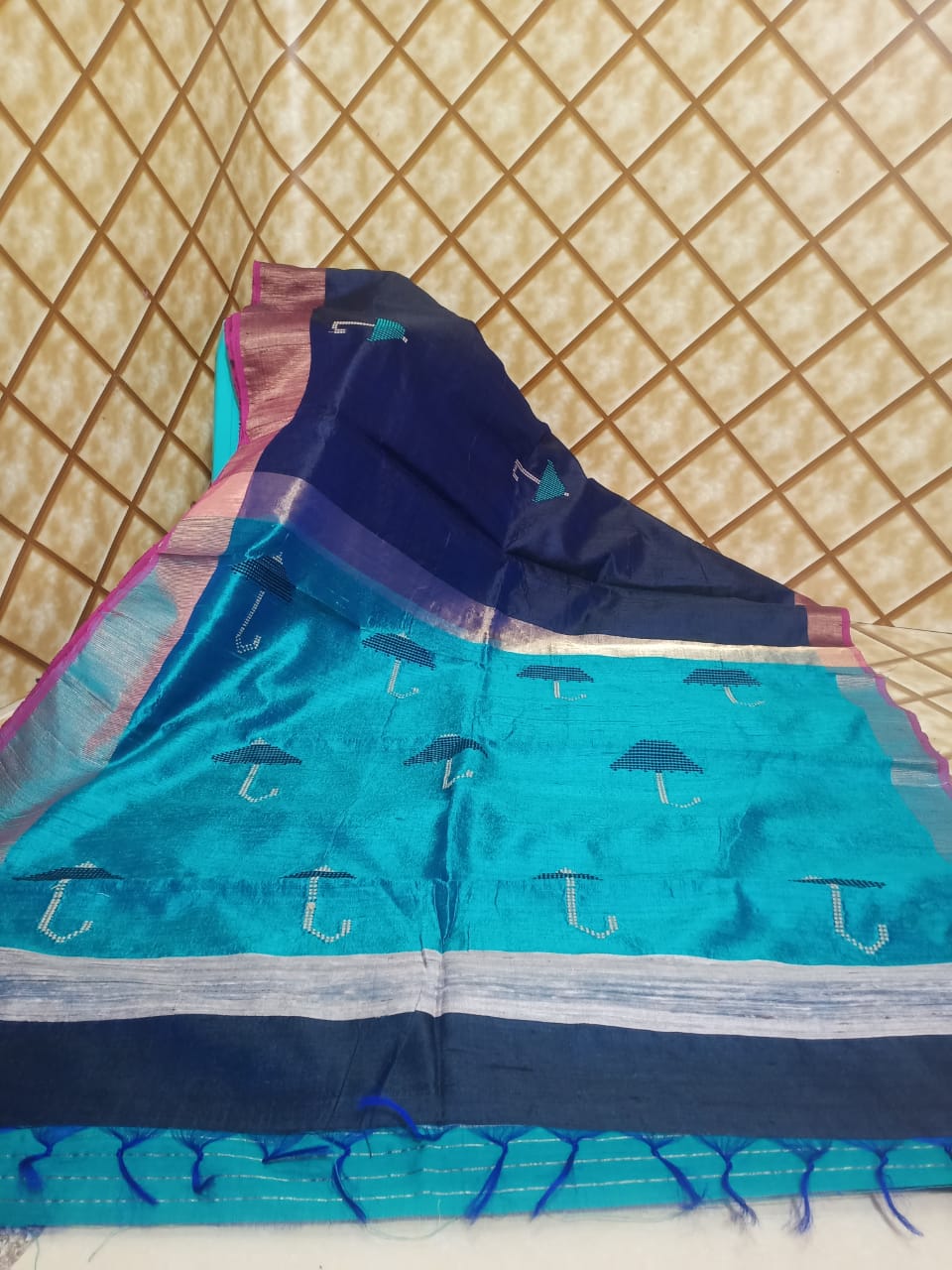 Tussar dupion silk Saree SILK ZONE