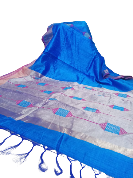 Tussar dupion silk Saree SILK ZONE