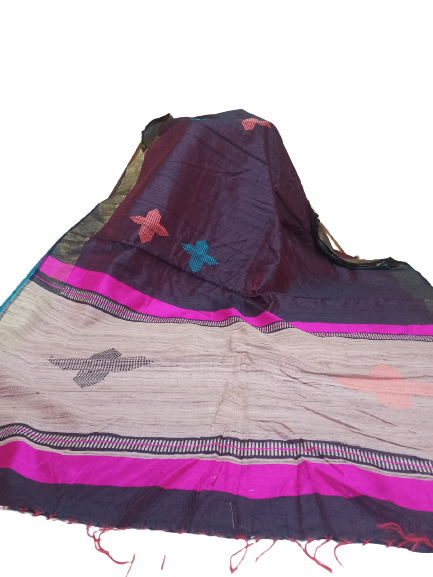 Tussar dupion silk Saree SILK ZONE
