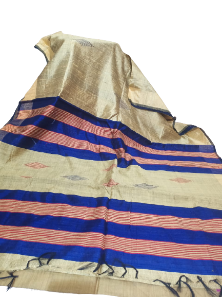 Tussar dupion silk saree SILK ZONE