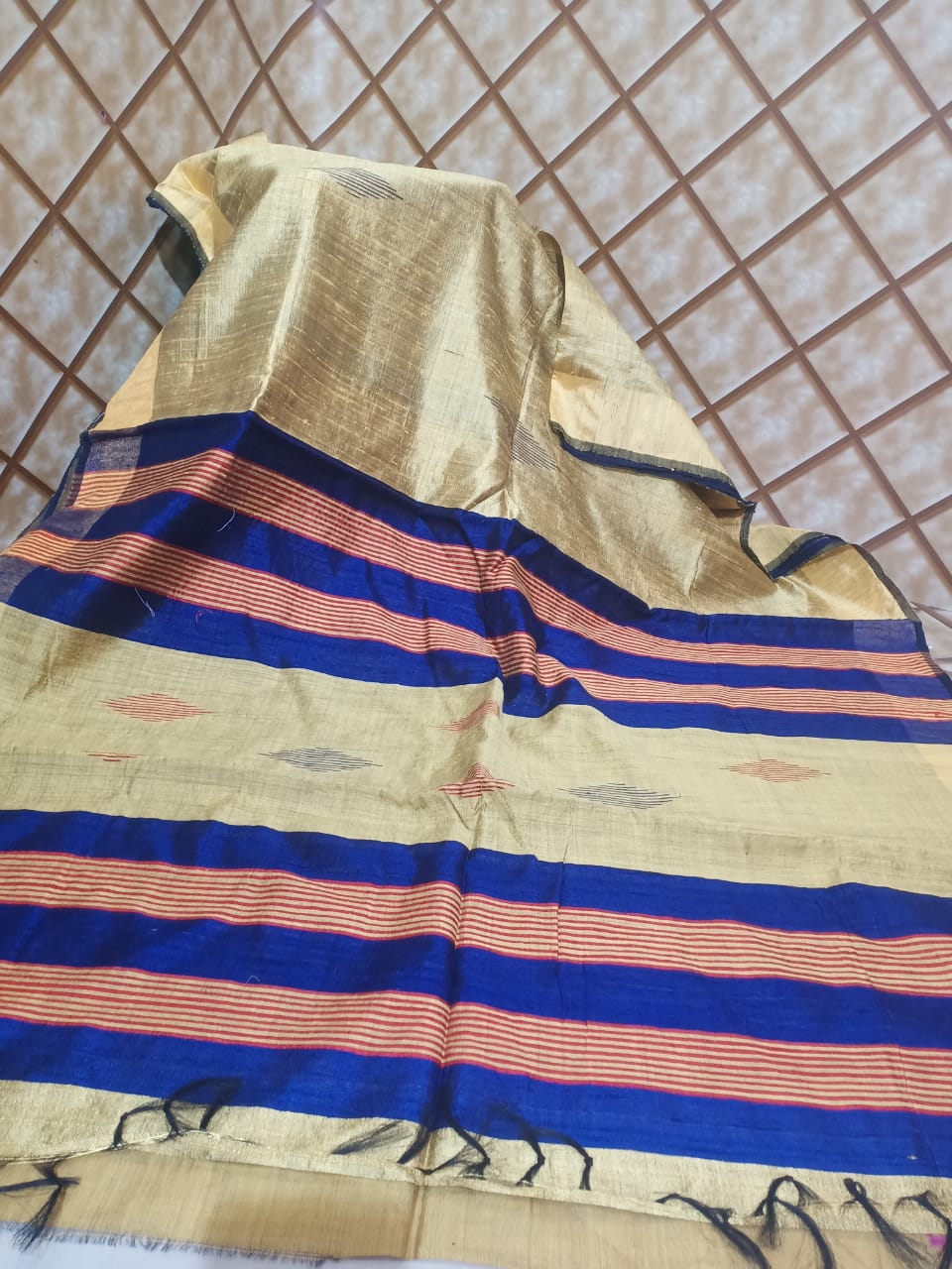 Tussar dupion silk saree SILK ZONE
