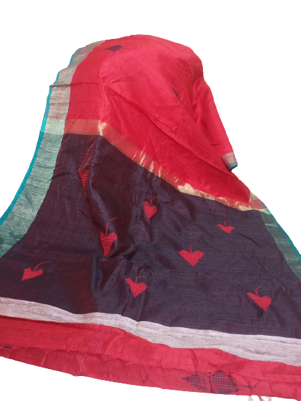Tussar dupion silk saree SILK ZONE
