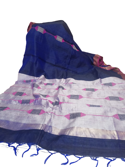Tussar dupion silk  Saree SILK ZONE