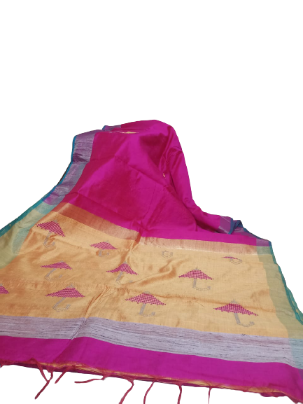 Tussar dupion silk saree SILK ZONE