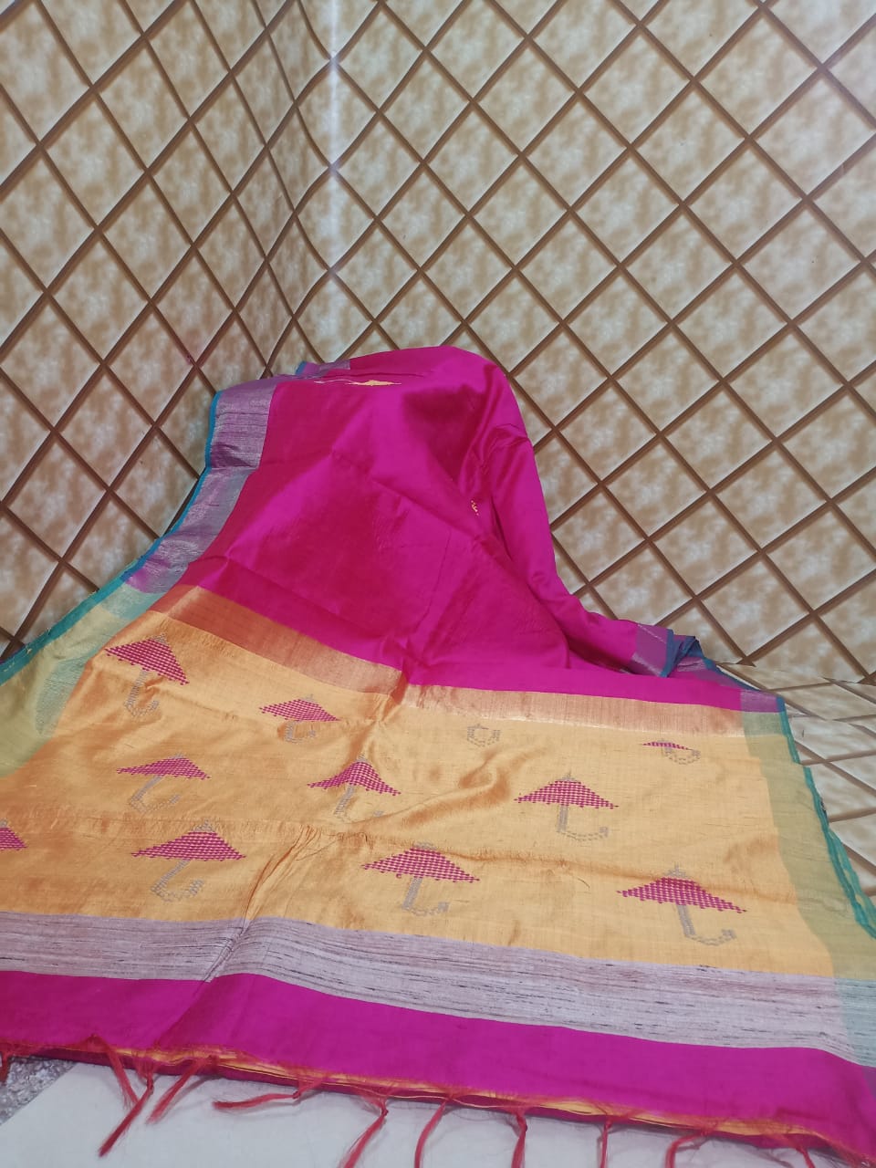 Tussar dupion silk saree SILK ZONE