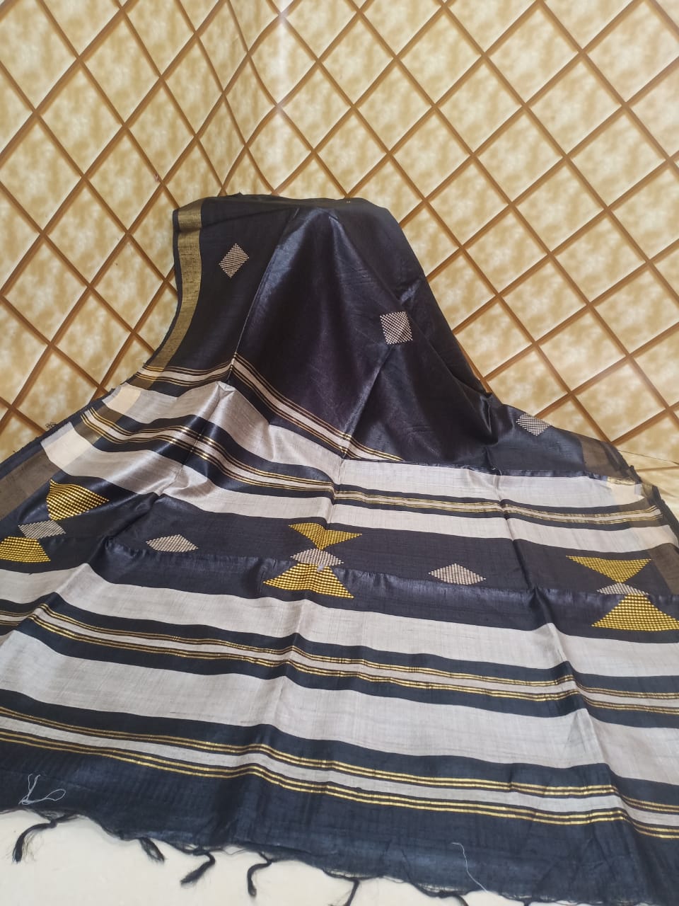Tussar dupion silk saree SILK ZONE