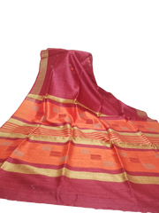 Tussar dupion silk saree SILK ZONE