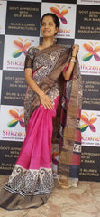 Pure Tussar Silk print saree