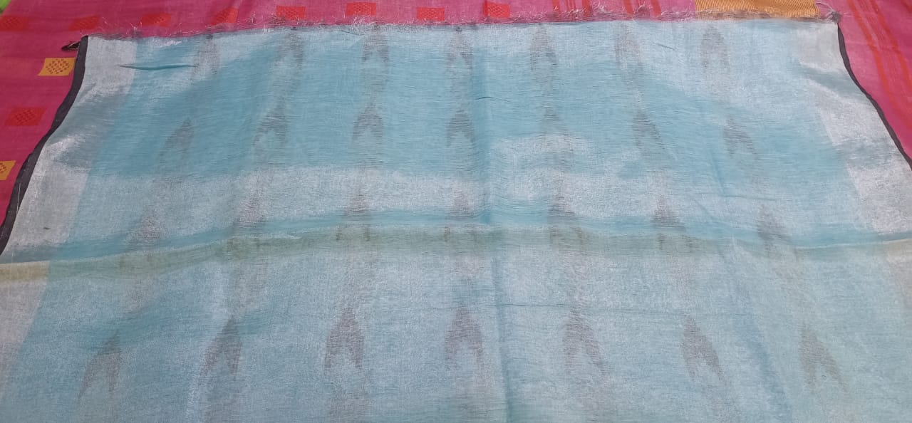 Tissue linen buta Saree SILK ZONE