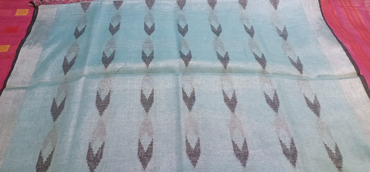 Tissue linen buta Saree SILK ZONE