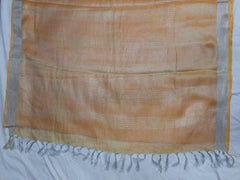 Tissue linen embroidery saree SILK ZONE