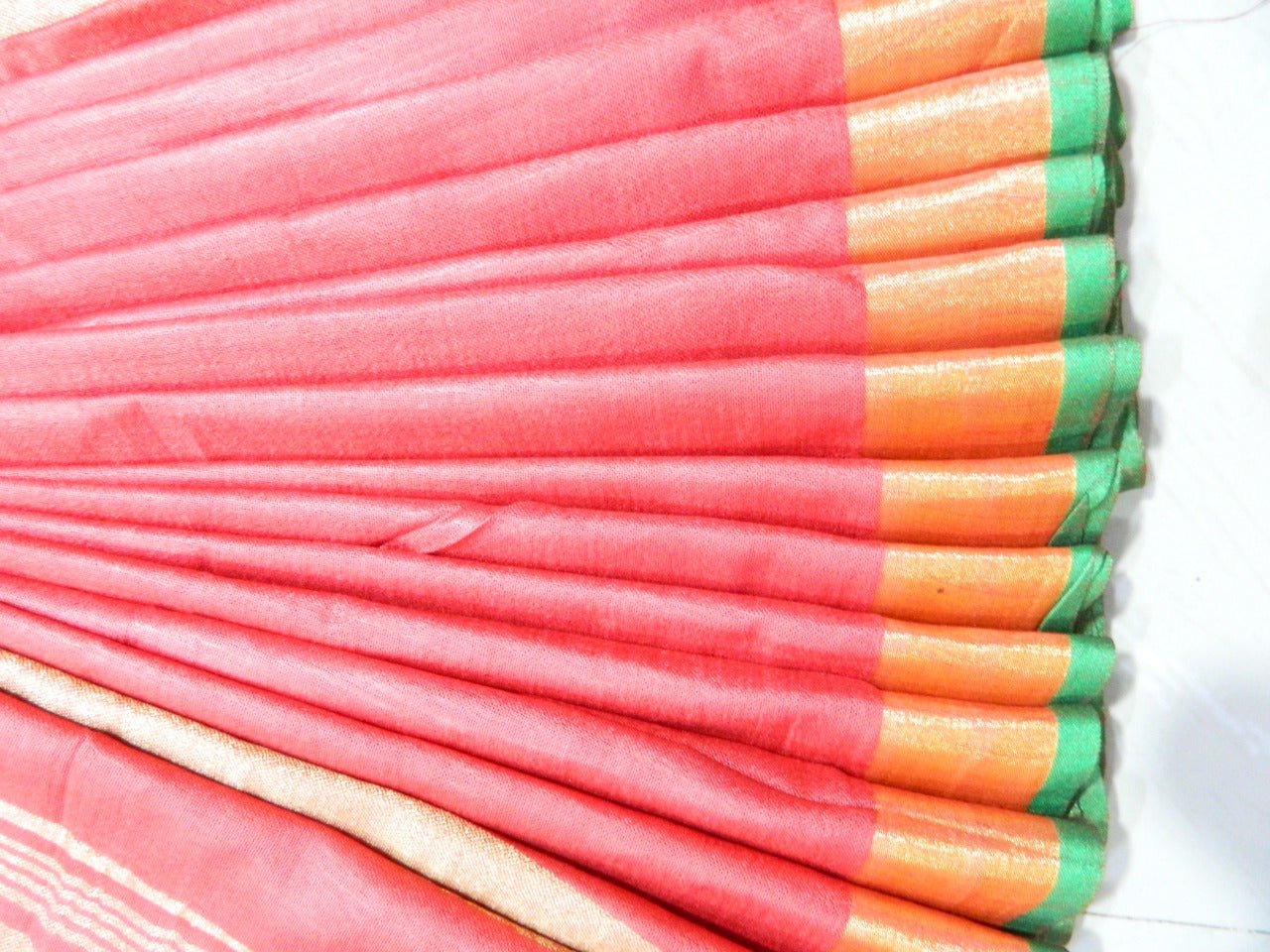 Khadi Linen Slub Saree INDIA SILK P.W.C.S. LTD
