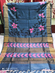 TUSSAR SILK PRINT SAREE