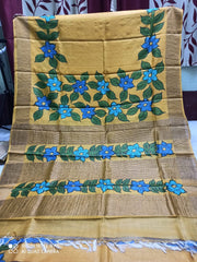 TUSSAR SILK PRINT SAREE