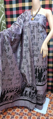 Cotton khadi madhubani suit SILK ZONE
