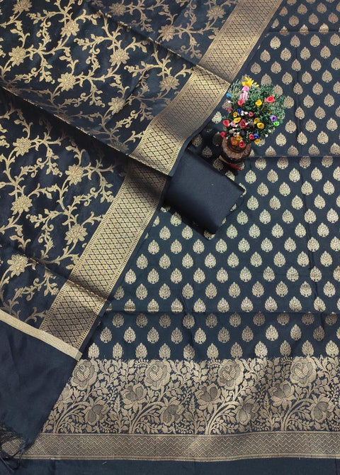 Soft silk Banarasi suit SILK ZONE