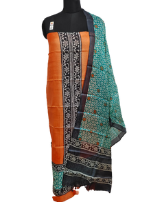 Tussar Silk Hand Block Print Suit